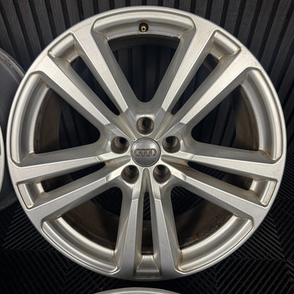 20'' GENUINE AUDI Q7 S LINE 5 DOUBLE SPOKE ALLOY WHEELS ALLOYS 4M0601025H