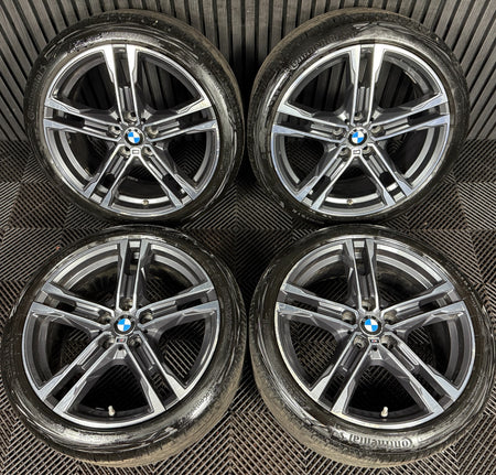 18'' GENUINE BMW 1 SERIES 819 BLACK M SPORT 2 F40 F44 ALLOY WHEELS TYRES 8092352