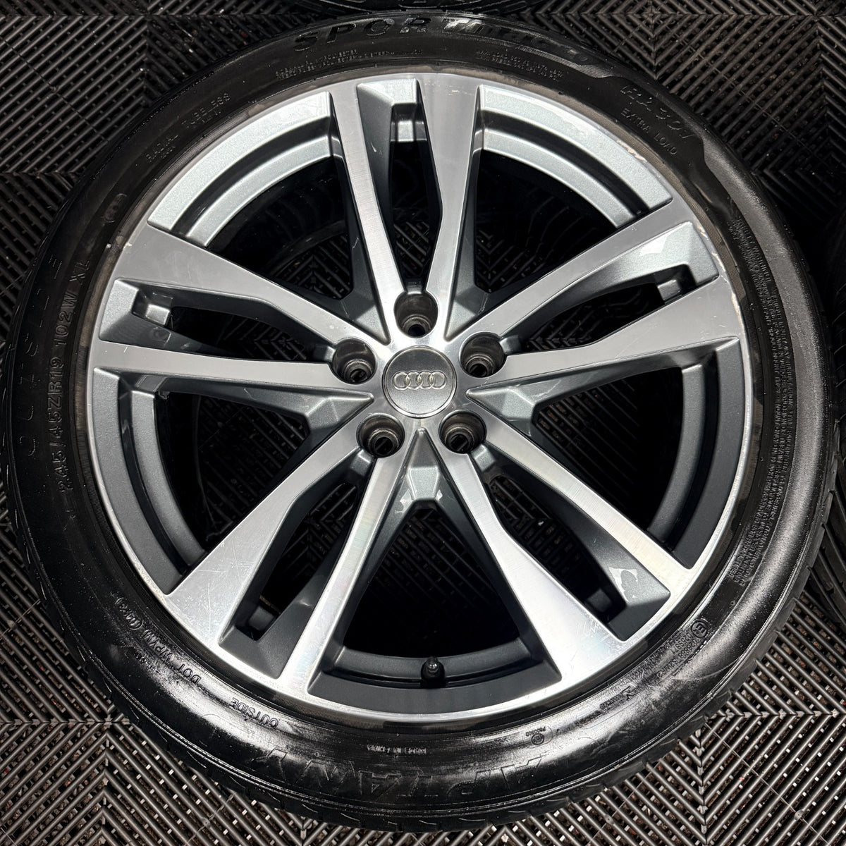 19'' Audi A6 C8 S Line 5 Double Spoke Alloy Wheels Tyres 4K0601025H Genuine