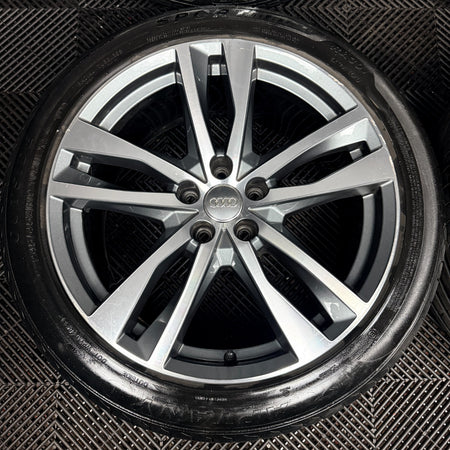 19'' Audi A6 C8 S Line 5 Double Spoke Alloy Wheels Tyres 4K0601025H Genuine