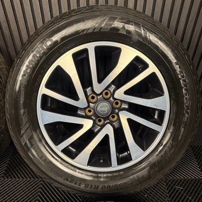 18'' GENUINE NISSAN NAVARA GREY DC D40 NP300 ALLOY WHEELS TYRES ALLOYS