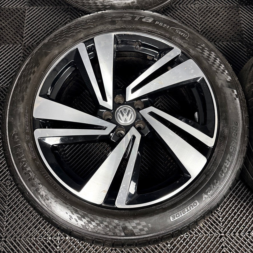 20'' VW Touareg Nevada Black DC Alloy Wheels Alloys Tyres Q7 760601025S Genuine