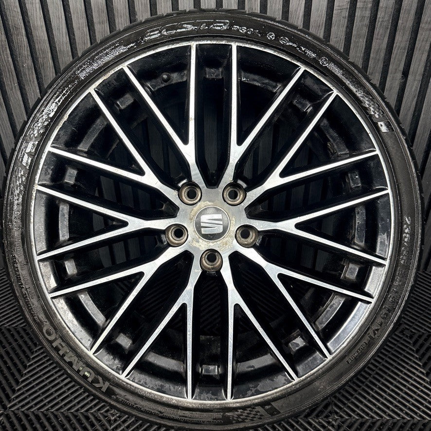 1X 19'' GENUINE SEAT LEON CUPRA FR PERFORMANCE MK3 ALLOY WHEEL TYRE 5F0071490A