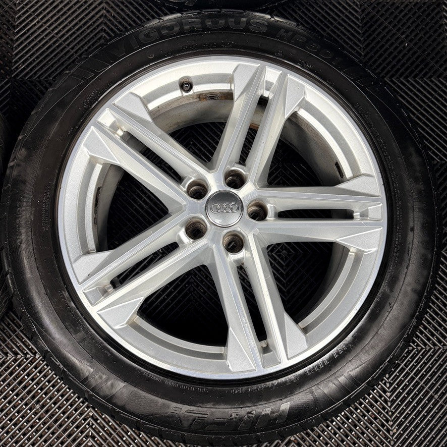19'' Audi Q5 5 Double Spoke S Line Alloy Wheels Tyres 5X112 80A601025G Genuine
