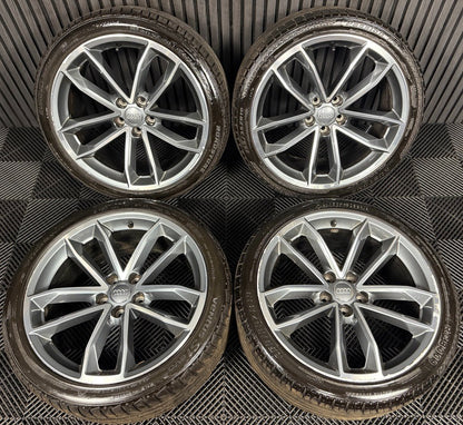 19'' GENUINE AUDI A5 S LINE S5 ALLOY WHEELS ALLOYS TYRES 8W0601025DF