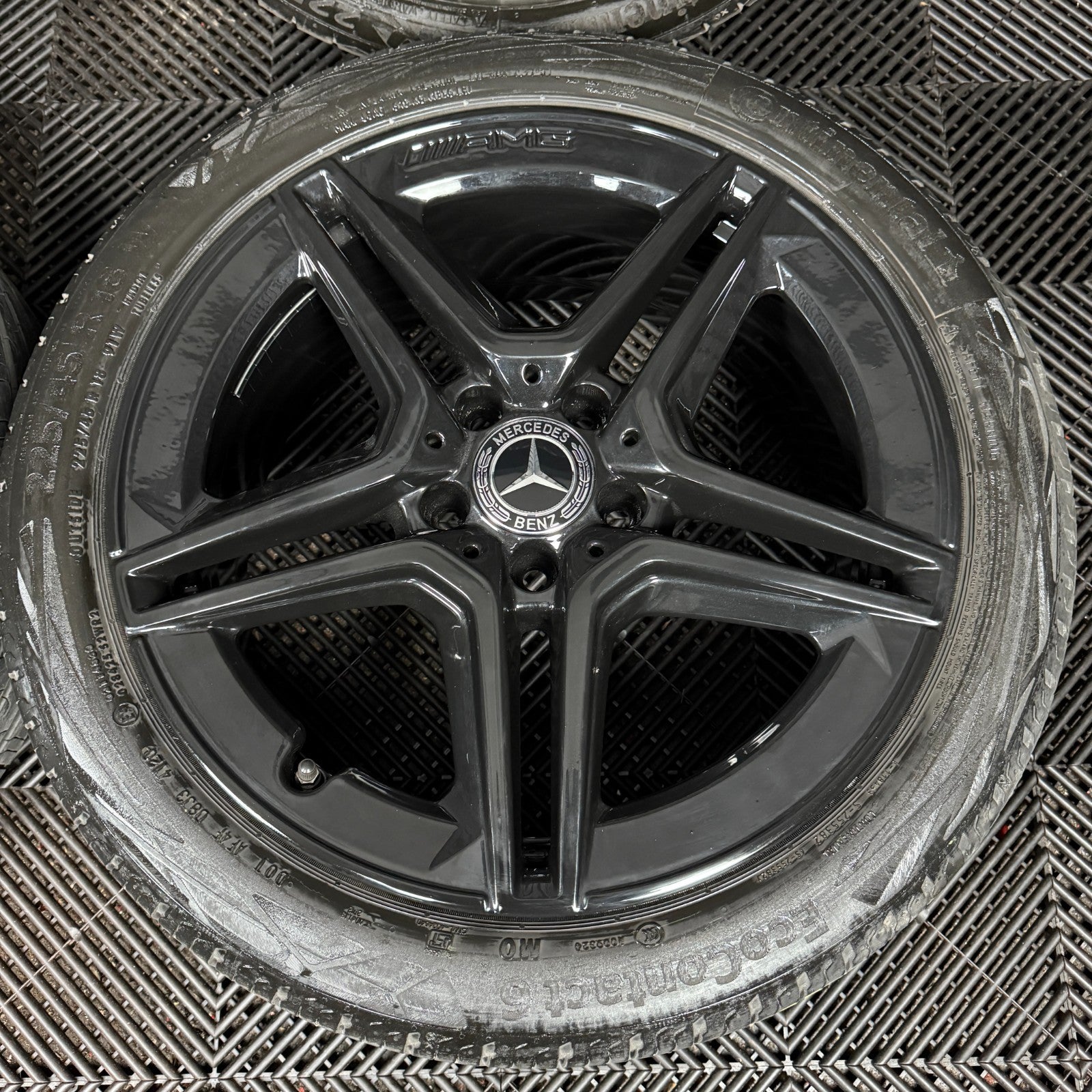 18'' GENUINE MERCEDES AMG A CLASS BLACK CLA B ALLOY WHEELS TYRES ALLOYS W177