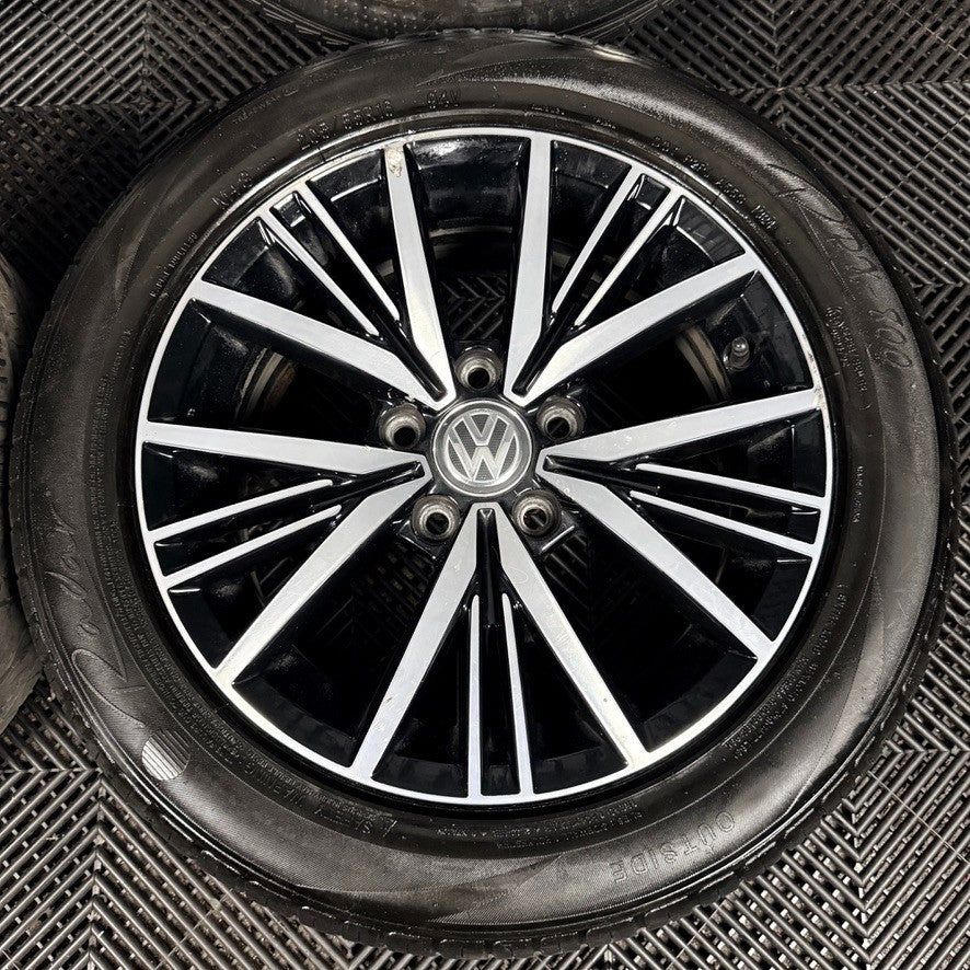 16'' VW Golf Mk7 Linas Mk8 Mk6 Alloy Wheels Tyres Alloys 5G0601025CD Genuine