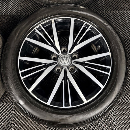 16'' VW Golf Mk7 Linas Mk8 Mk6 Alloy Wheels Tyres Alloys 5G0601025CD Genuine