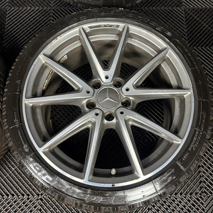 18" GENUINE MERCEDES AMG A CLASS CLA A45 CLA45 A35 WHEELS TYRES ALLOYS W176