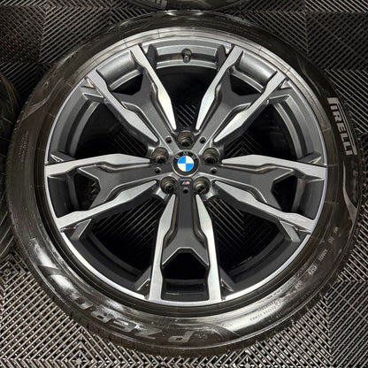 20'' GENUINE BMW X3 X4 G01 G02 787 M SPORT ALLOY WHEELS TYRES ALLOYS 8073791 92