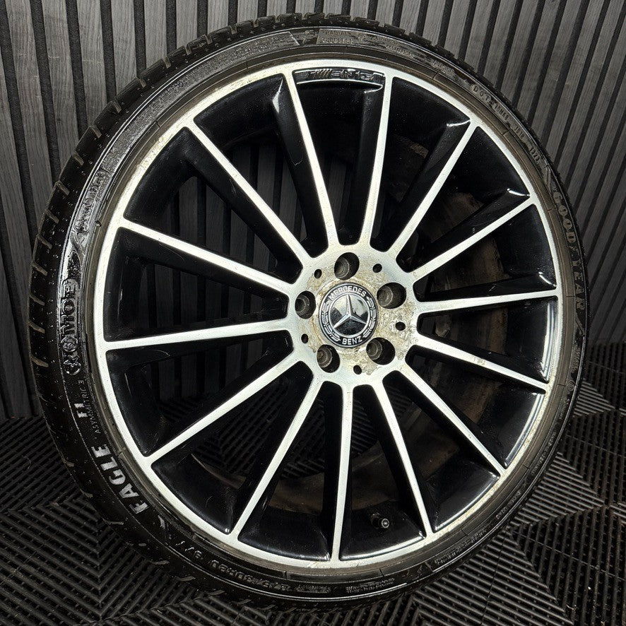 1X 20" GENUINE AMG MERCEDES E CLASS BLACK ALLOY WHEEL BACK W213 A2134012300 REAR