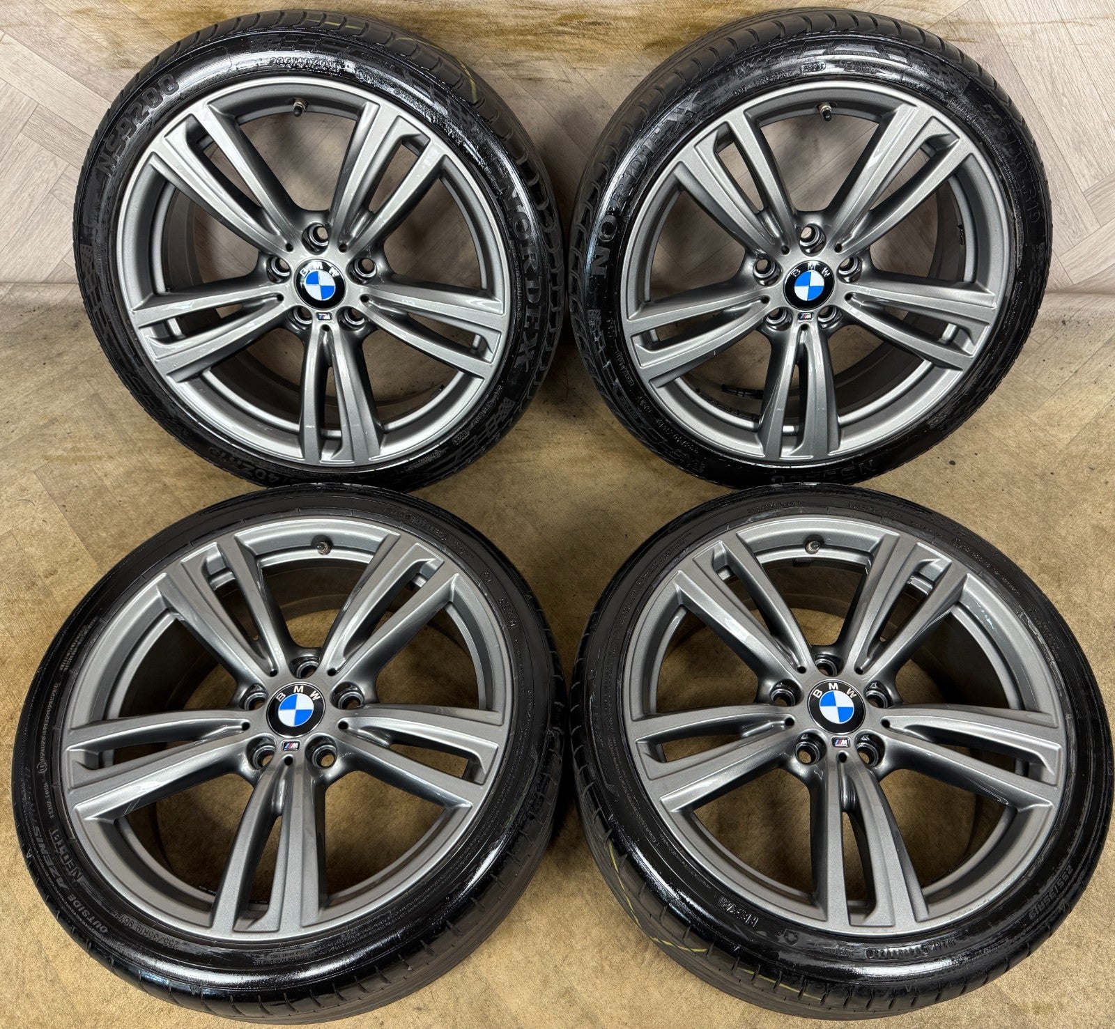 19" GENUINE BMW 3 SERIES 442 GREY M SPORT F30 F31 F32 E90 E92 ALLOY WHEELS TYRES
