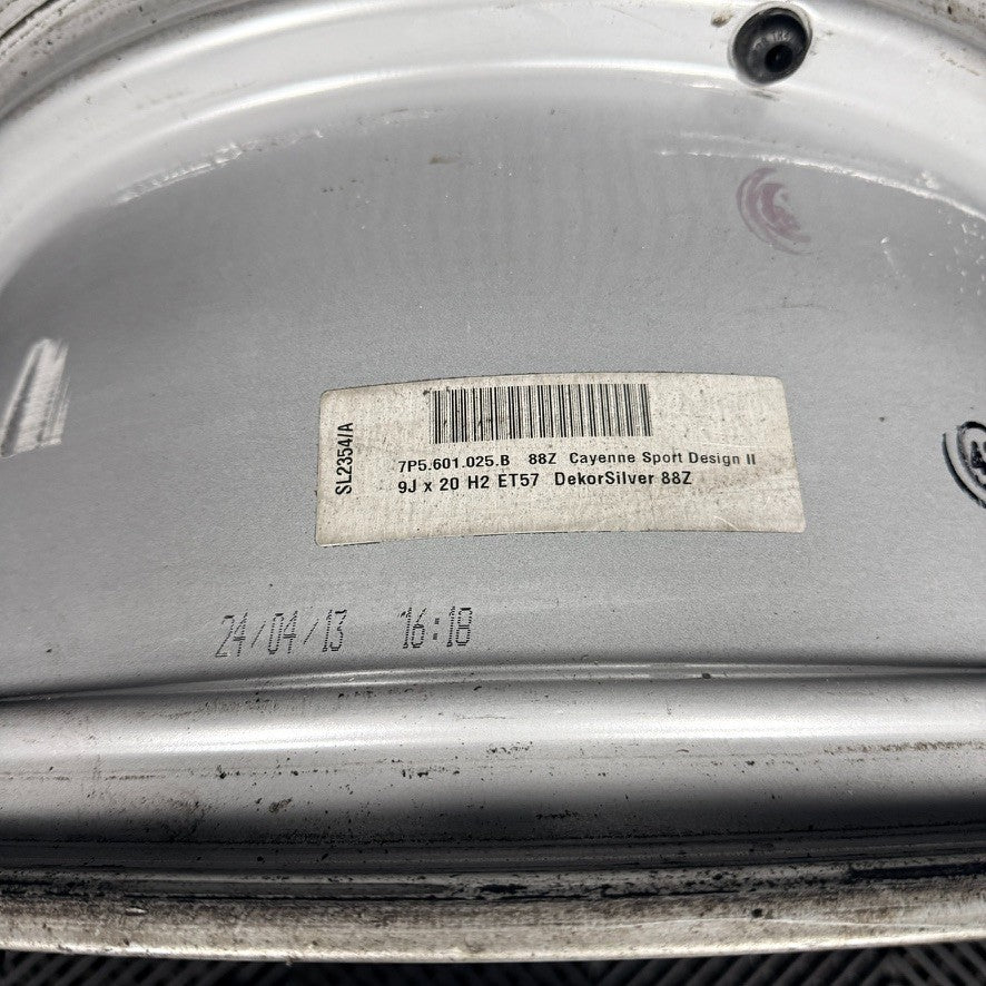 1X 20'' Porsche Cayenne 10 Spoke Alloy Wheel Genuine 7P5601025B 92A