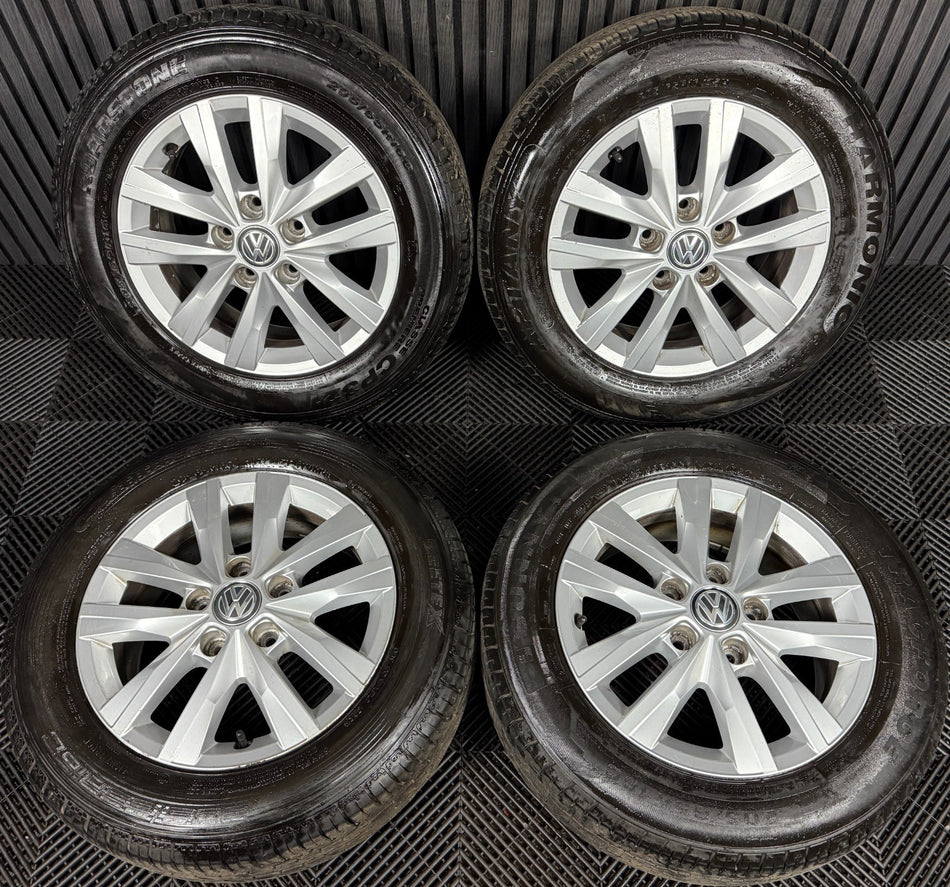 16'' GENUINE VW TRANSPORTER T6 T6.1 T5 CARAVELLE CLAYTON ALLOY WHEELS TYRES