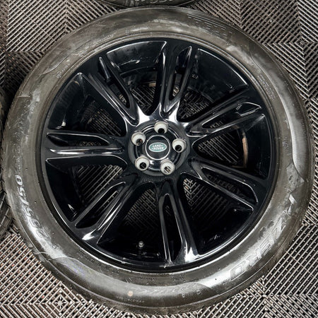 20'' Range Rover Velar 7014 Black Land Alloy Wheels Tyres J8A2-1007-FA Genuine