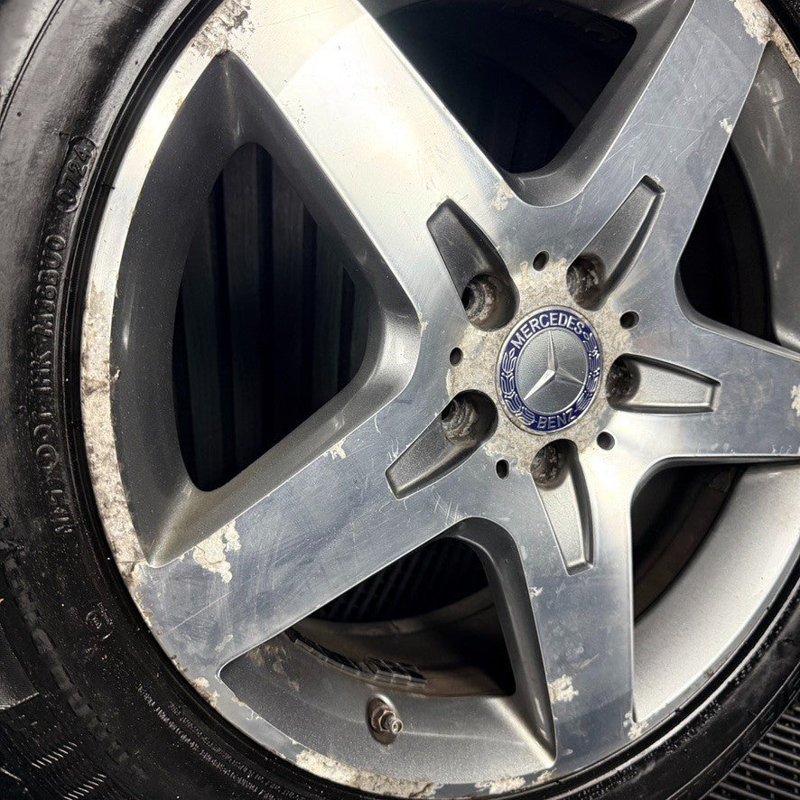 18'' AMG Mercedes GLA Silver 5 Spoke Wheels Tyres Alloys A1564010500 Genuine
