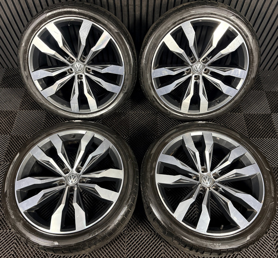 20'' VW Tiguan R Line Suzuka Grey Dc Alloy Wheels Tyre Alloys 5NA601025G Genuine