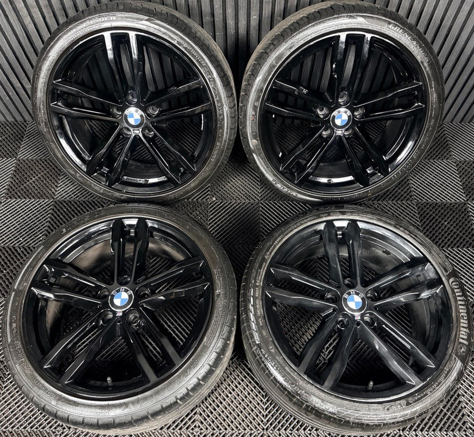 19" BMW 3 Series 704 Black M Sport F30 F31 F32 E90 Alloy Wheels Tyres Genuine