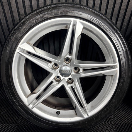 18" Audi A5 S Line Silver Star Spoke Wheels Alloys Tyres 8W0601025DE Genuine