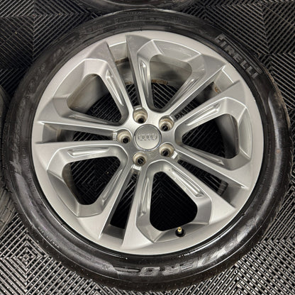 19'' GENUINE AUDI Q3 S LINE 5 DOUBLE SPOKE ALLOY WHEELS TYRES ALLOYS 8U0601025AD