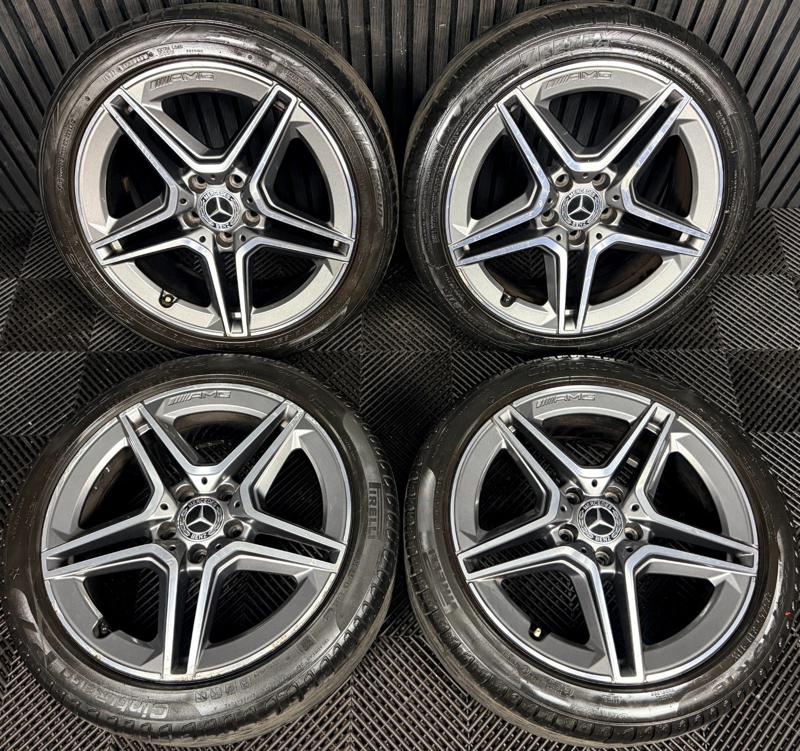 18'' Mercedes Amg A Class Cla B Alloy Wheels Tyres Alloys W177 Genuine