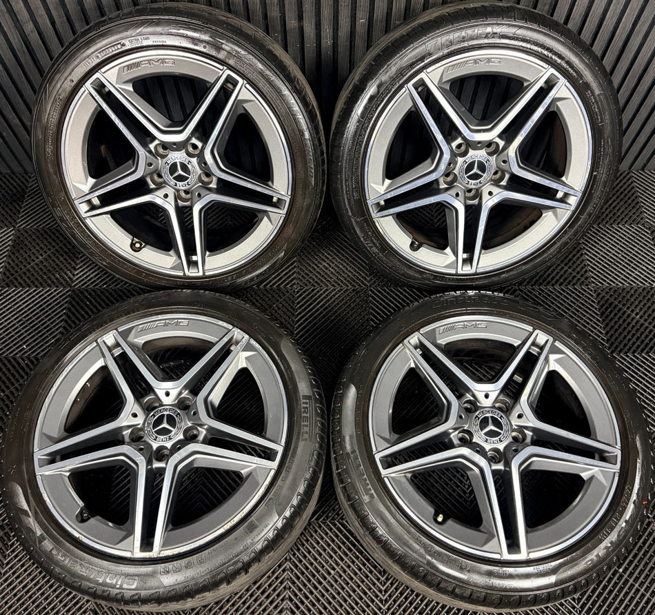18'' Mercedes Amg A Class Cla B Alloy Wheels Tyres Alloys W177 Genuine