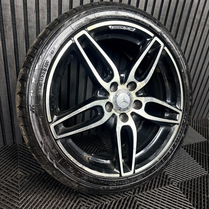 1X 18'' Mercedes AMG A Class CLA Black W176 Alloy Wheel Tyre A1764010700 Genuine