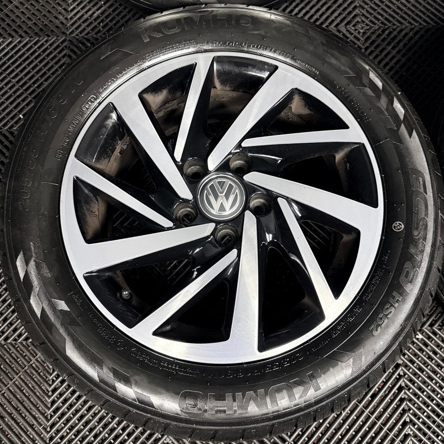 16'' VW Golf Mk7 Woodstock Mk8 Mk6 Alloy Wheels Tyres Alloys 5G0601025DS Genuine