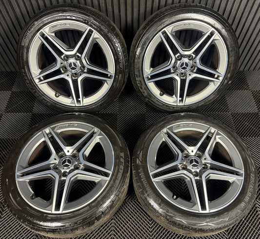 18'' GENUINE MERCEDES AMG A CLASS CLA B ALLOY WHEELS TYRES ALLOYS W177 5X112