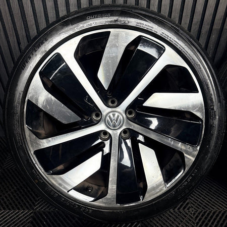19'' VW Arteon Montevideo Black DC R Line Wheels Tyres Alloys 3G8601025P Genuine
