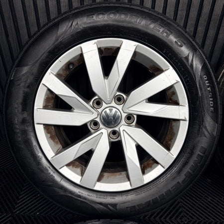 16'' VW Passat B8 Aragon Silver Alloys Wheels Tyres 3G0601025A Genuine