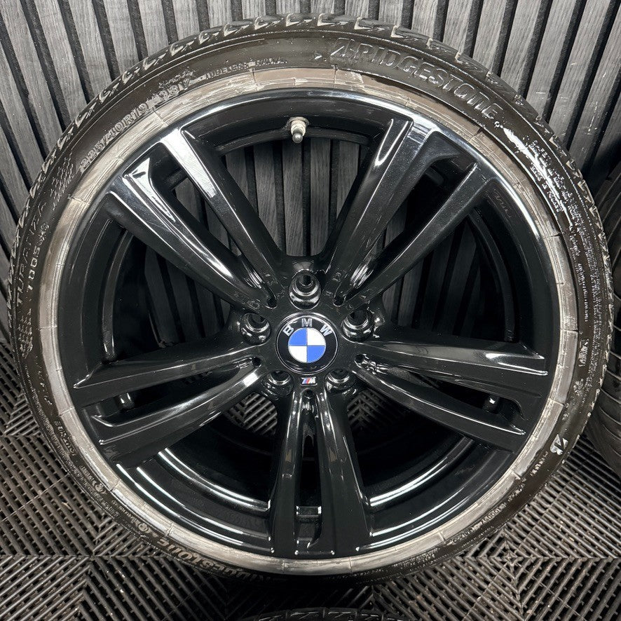 19" BMW 3 Series 442 Black M Sport F30 F31 F32 E90 E92 Alloy Wheel Tyres Genuine