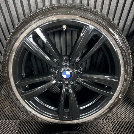 19" BMW 3 Series 442 Black M Sport F30 F31 F32 E90 E92 Alloy Wheel Tyres Genuine