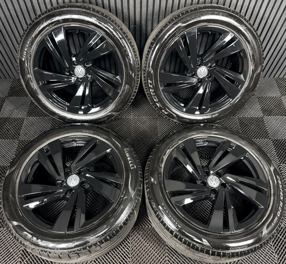 20'' VW Touareg Nevada Black Alloy Wheels Alloys Tyres Q7 760601025S Genuine