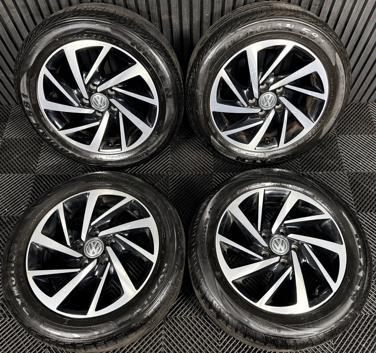 16'' VW Golf Mk7 Woodstock Mk8 Mk6 Alloy Wheels Tyres Alloys 5G0601025DS Genuine
