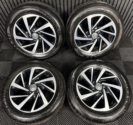 16'' VW Golf Mk7 Woodstock Mk8 Mk6 Alloy Wheels Tyres Alloys 5G0601025DS Genuine