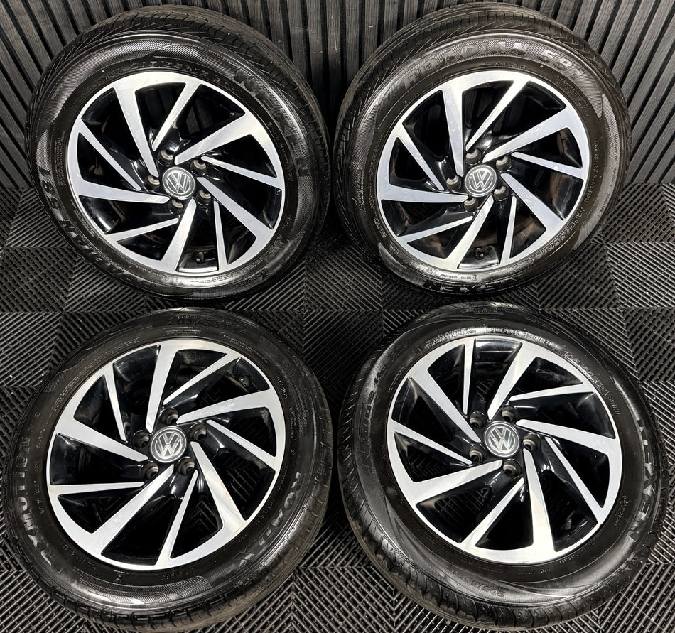 16'' VW Golf Mk7 Woodstock Mk8 Mk6 Alloy Wheels Tyres Alloys 5G0601025DS Genuine