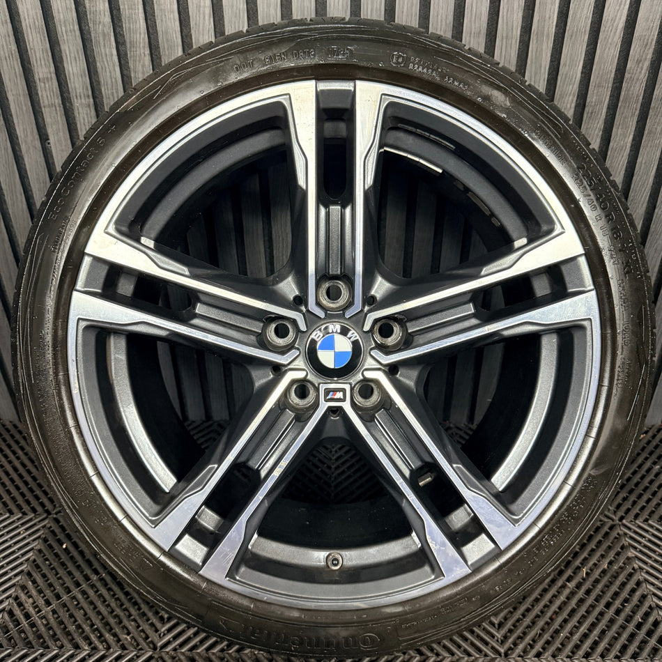 1x 18'' BMW 1 Series 819 M Sport 2 F40 F44 Alloy Wheels Tyre 8092352 Genuine OEM