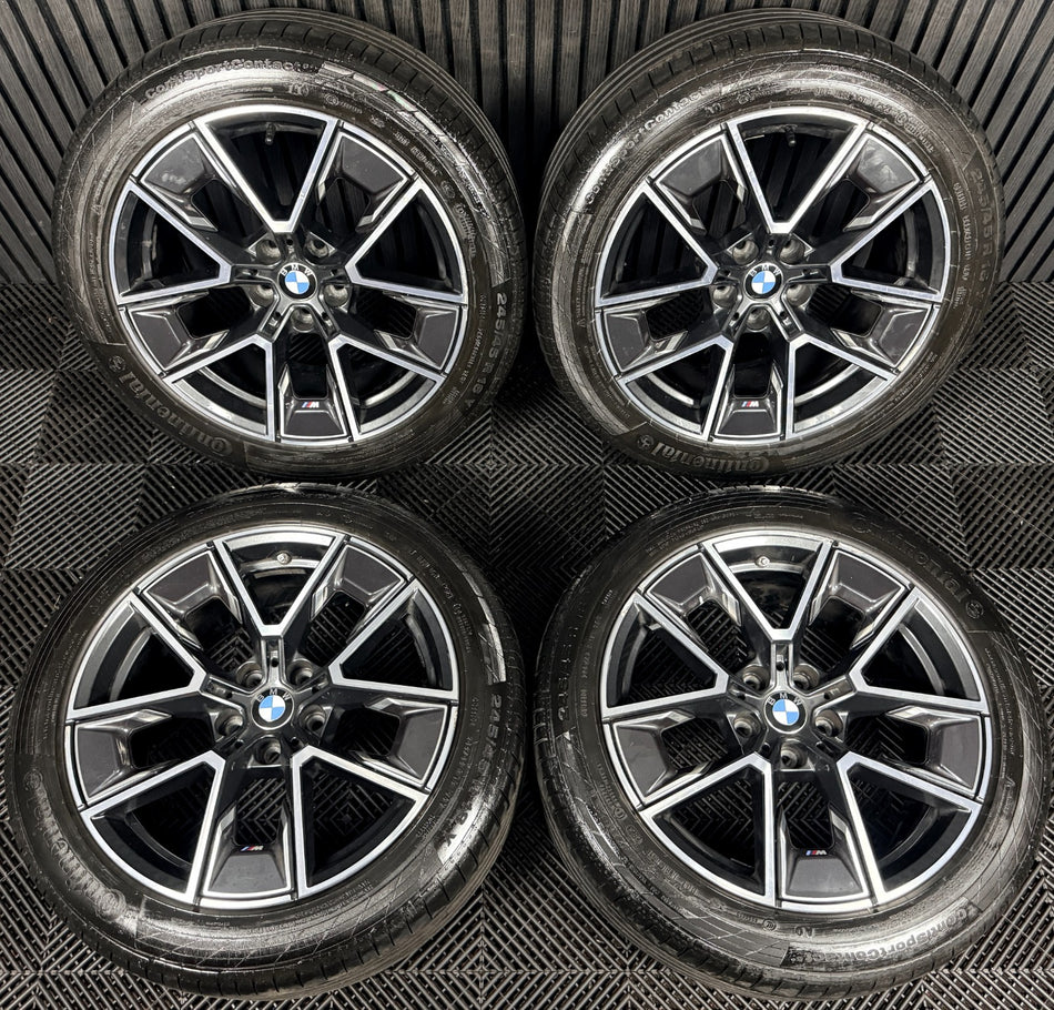 18'' BMW 4 Series I4 858 M Sport G26 G22 G23 Wheels Tyres Alloys 8747286 Genuine