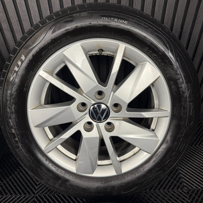 16'' GENUINE VW CADDY VIENNA ALLOY ALLOYS WHEELS TYRES 2K7601025