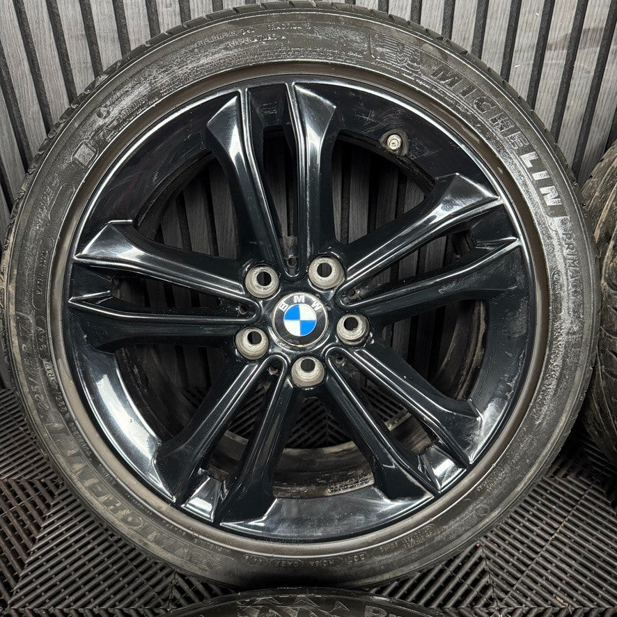 17'' GENUINE BMW 1 SERIES 2 F40 F41 F44 149 BLACK ALLOY WHEELS TYRES 6856087