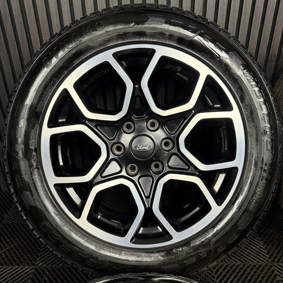 20'' GENUINE FORD RANGER BLACK DC WILDTRAK ALLOY WHEELS TYRES N1WC-1007-H2A