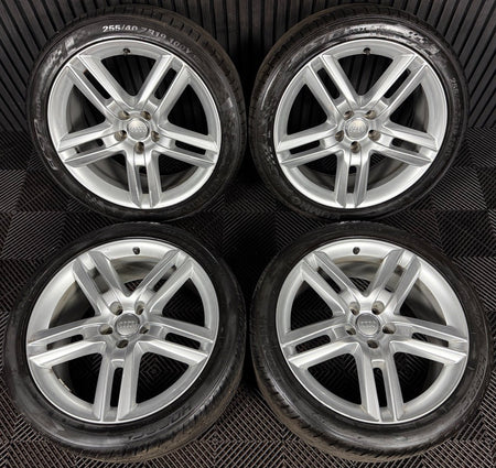 19'' GENUINE AUDI A6 C7 S LINE SILVER ALLOYS WHEELS TYRES 4G0601025BQ 5X112