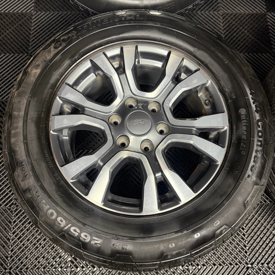 18'' GENUINE FORD RANGER GREY DC WILDTRAK ALLOY WHEELS TYRES ALLOYS