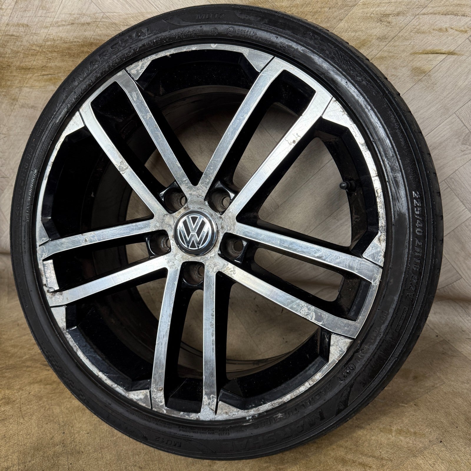 1X 18'' GENUINE VW GOLF GTD NOGARO GT GTI MK7 ALLOY WHEEL TYRE 5G0601025AQ