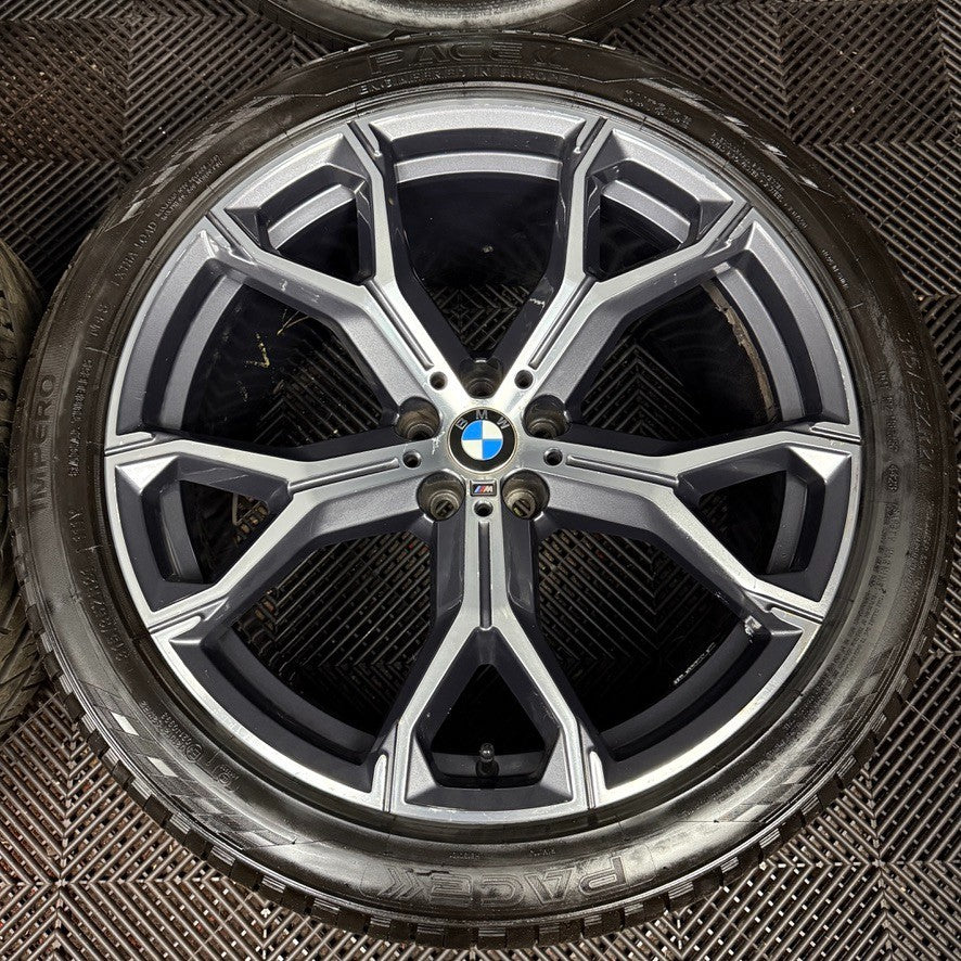 21'' BMW X5 X6 G05 G06 741M M Sport Alloys Wheels Alloys Tyres Genuine