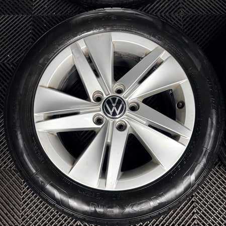 16’’ VW Golf Mk8 Norfolk Mk7 Mk6 Alloy Wheels Tyres 5H0601025 Genuine