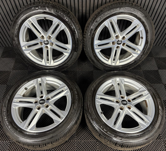 19'' GENUINE AUDI Q5 5 DOUBLE SPOKE S LINE ALLOY WHEELS TYRES 5X112  80A601025G