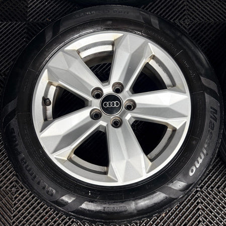 15'' Audi A1 5 Spoke Alloy Wheels Alloys Tyres 82A601025 Genuine