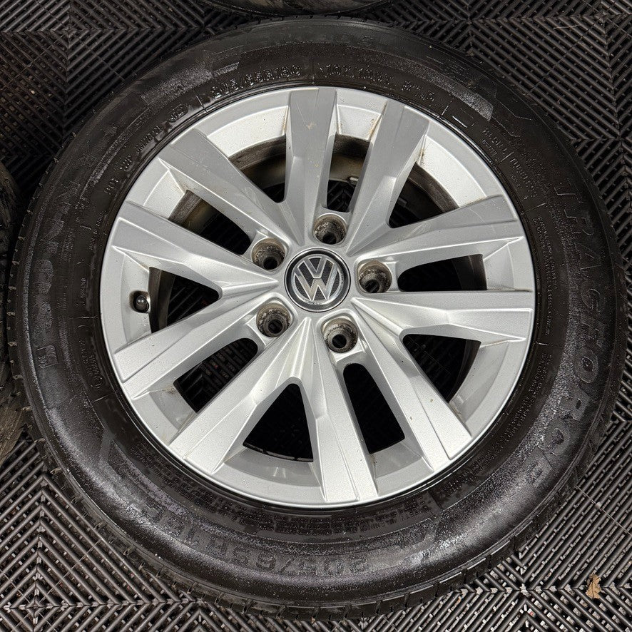 16'' GENUINE VW TRANSPORTER T6 T6.1 T5 CARAVELLE CLAYTON ALLOY WHEELS TYRES